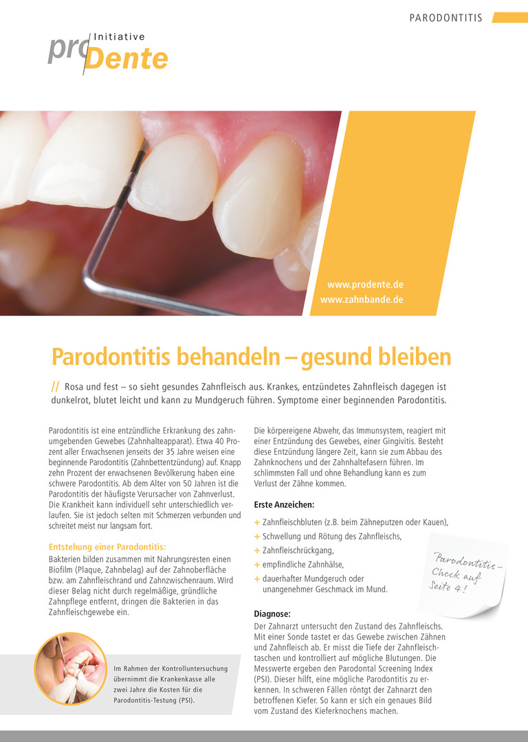 Neuauflage: Magazin „Parodontitis behandeln – gesund bleiben“
