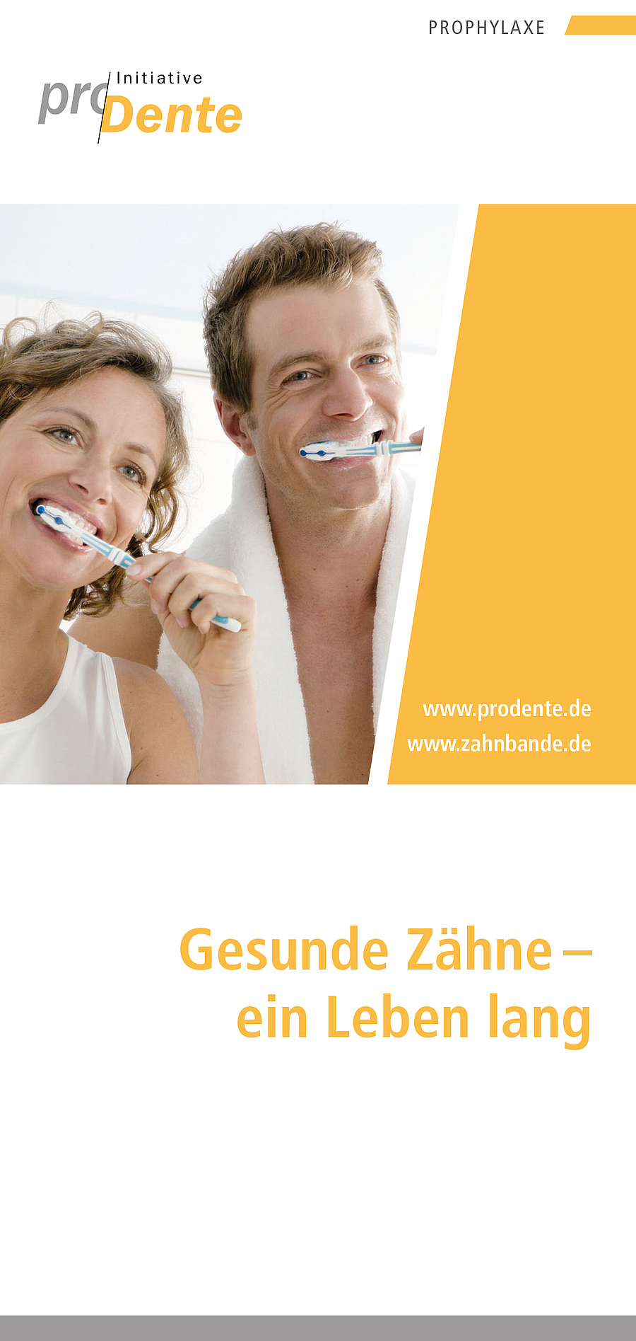 Patienteninfo: kostenfreier Prophylaxe-Flyer in neuer Auflage