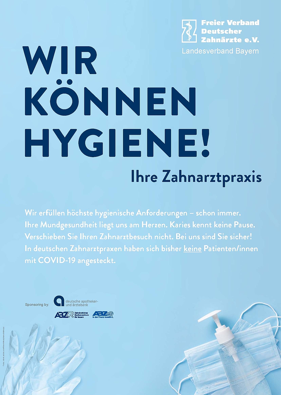 Bayerns Zahnarztpraxen: „Wir können Hygiene!“