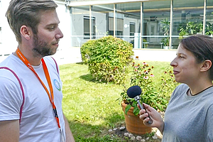 Max Voß im Interview auf der EDSA in Berlin