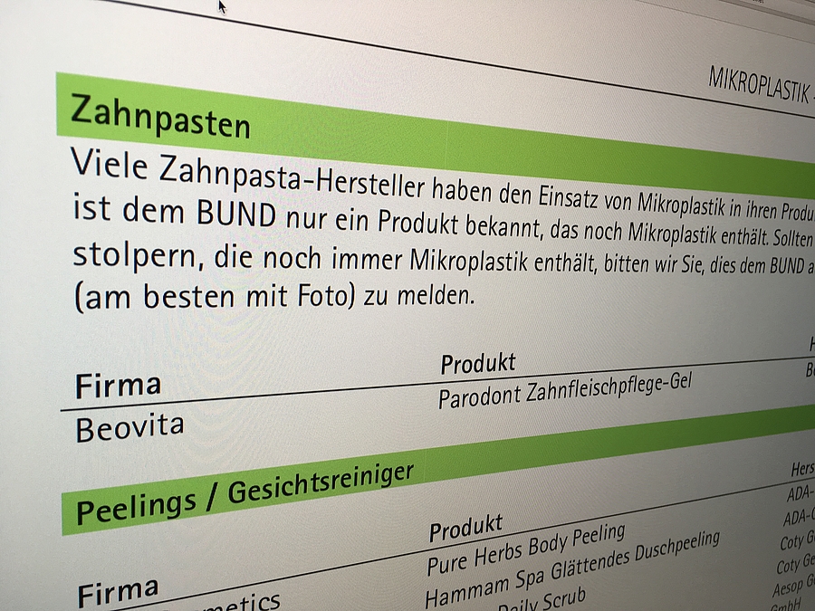 Mikroplastik: BUND warnt vor Parodont Zahnfleischpflege-Gel