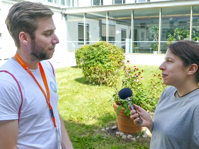 Max Voß im Interview auf der EDSA in Berlin