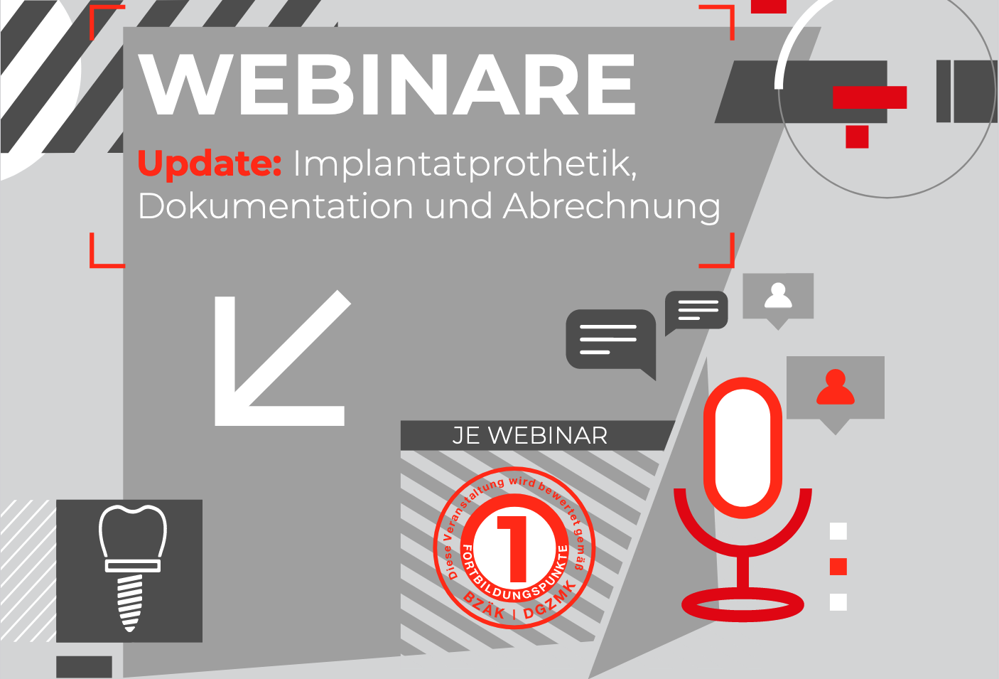 Korrekte Dokumentation und Abrechnung von Suprakonstruktionen in der Implantatprothetik.